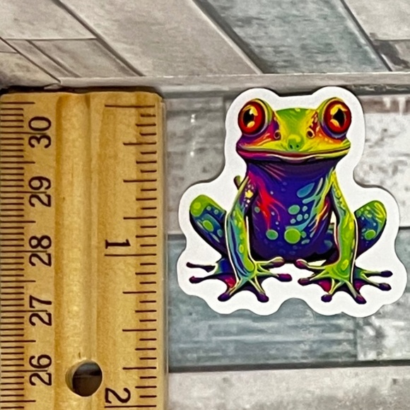 🌀10/$10🌀 Psychedelic Frog Waterproof Sticker Decal - Picture 1 of 1